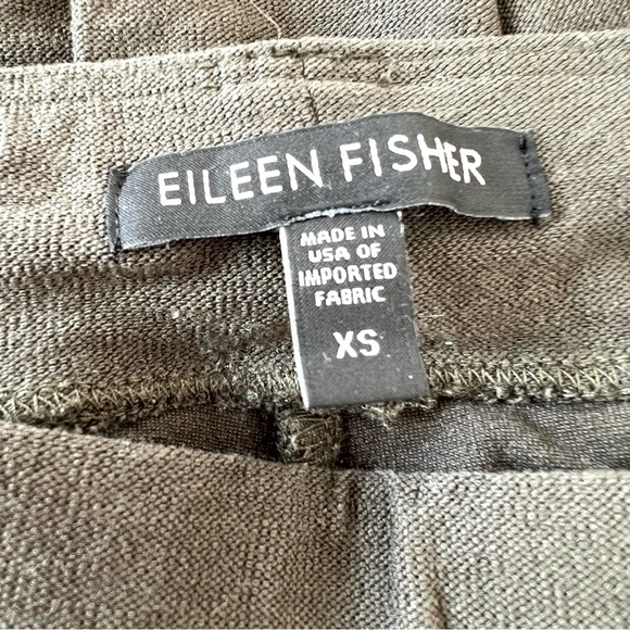 EILEEN FISHER Gray Green Washable Flex Ponte Straight Ankle Length Pants Sz XS - Picture 11 of 15